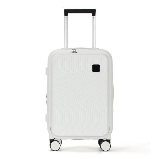 JMT-778186 Designer Carry-On Trolley Suitcase with Laptop Compartment - ABS PC Luggage for Travel
