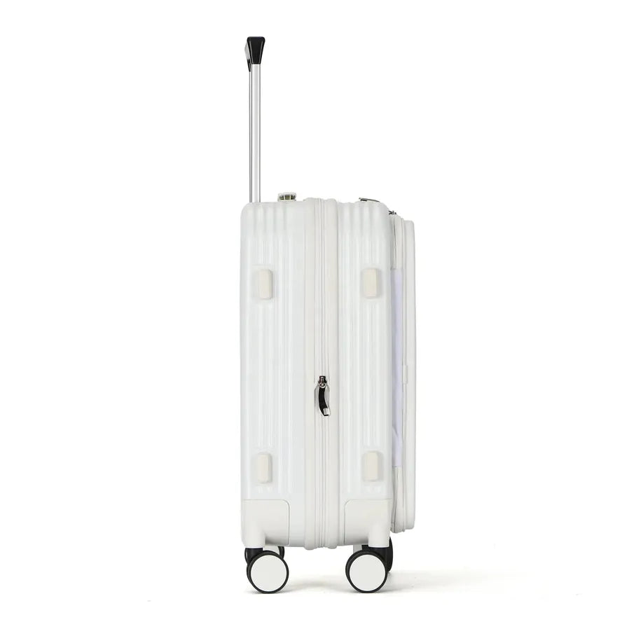 JMT-778186 Designer Carry-On Trolley Suitcase with Laptop Compartment - ABS PC Luggage for Travel