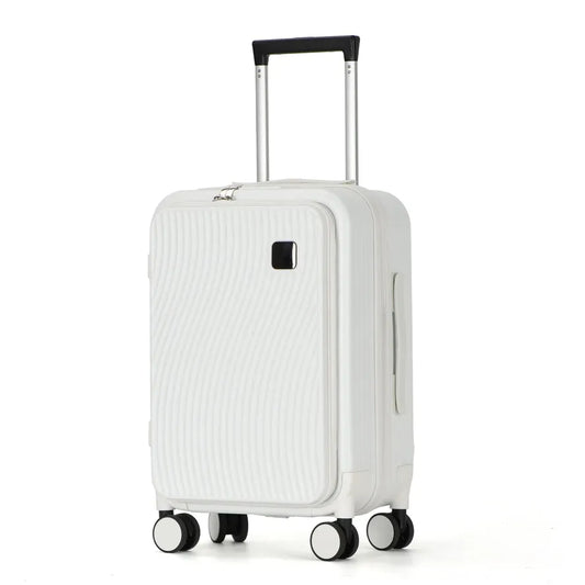 JMT-778186 Designer Carry-On Trolley Suitcase with Laptop Compartment - ABS PC Luggage for Travel