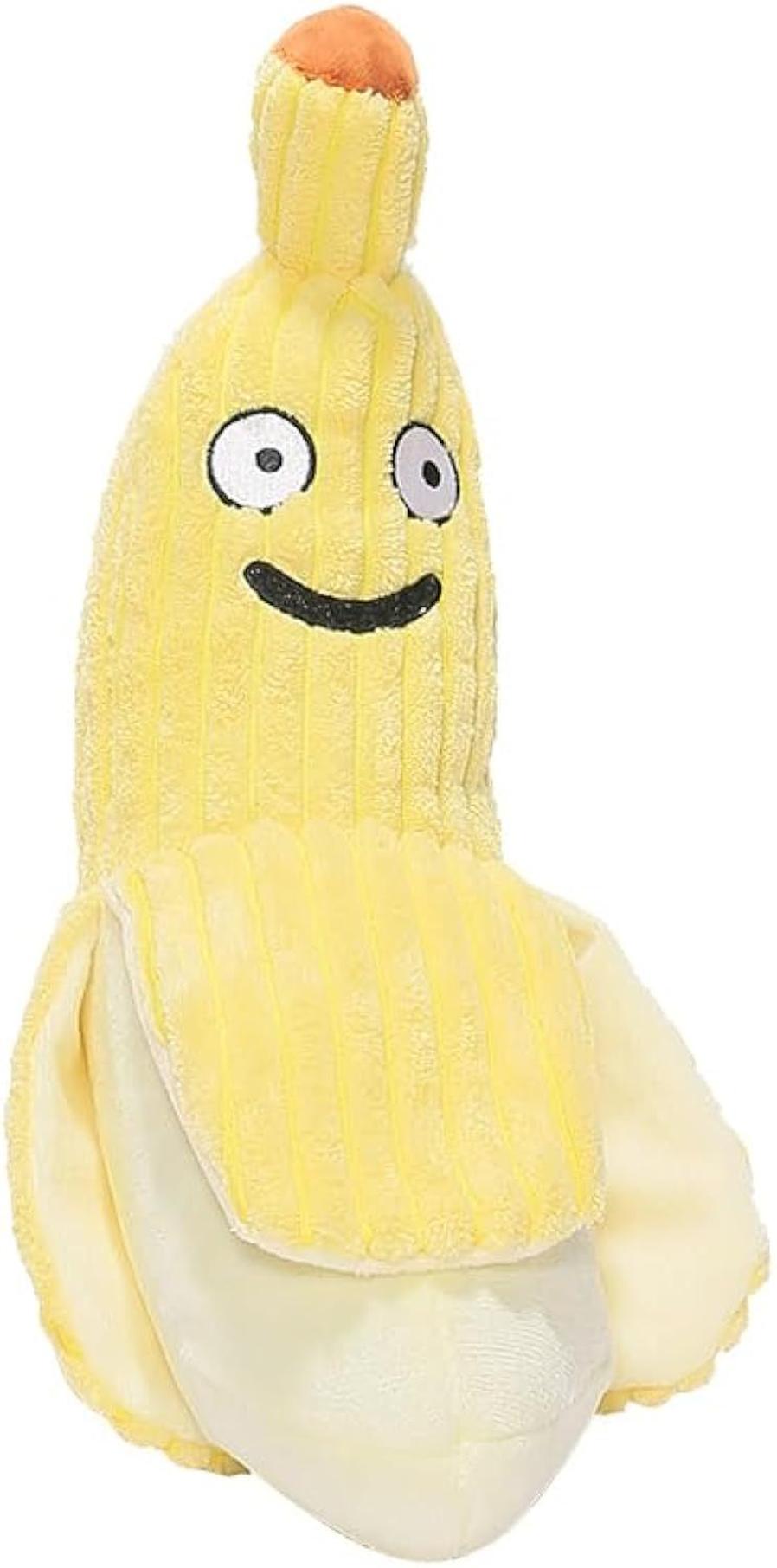 JMT-778442 Durable Banana Cat Crinkle Toy with Catnip - Soft Plush Teaser for Indoor Cats