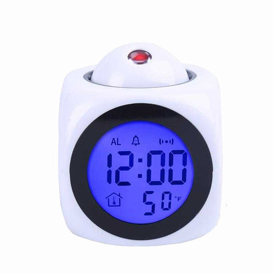 JMT-778442 LED Projection Alarm Clock with Voice Reporting Function