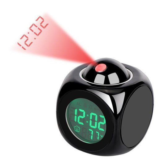 JMT-778442 LED Projection Alarm Clock with Voice Reporting Function