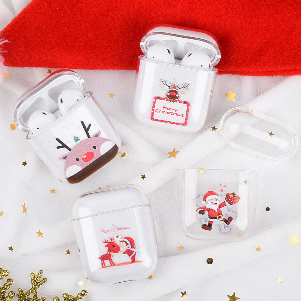 JMT-778442 Protective PC Cover for Apple AirPods (1st & 2nd Generation) - Multiple Christmas Designs