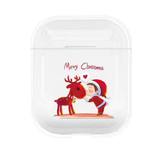 JMT-778442 Protective PC Cover for Apple AirPods (1st & 2nd Generation) - Multiple Christmas Designs
