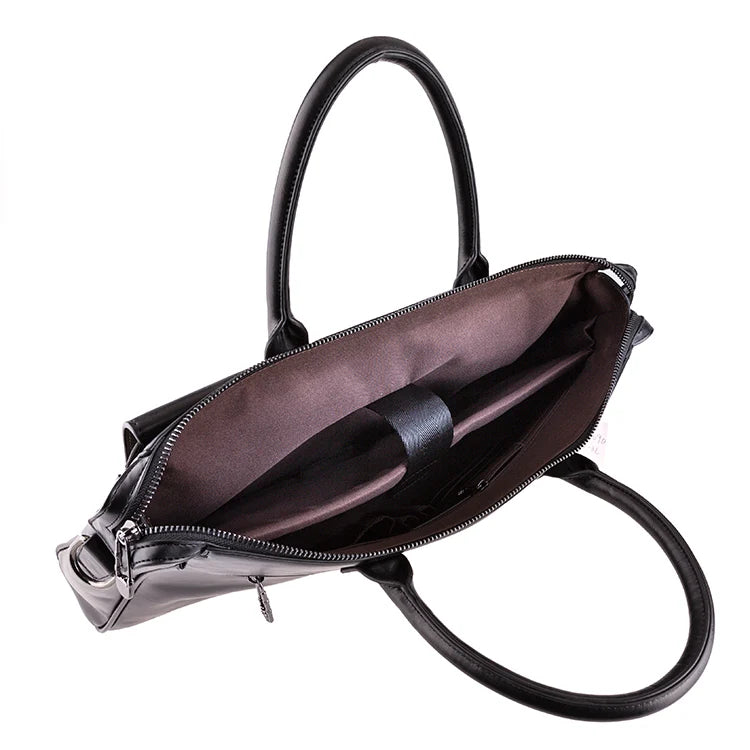 JMT-778442 Waterproof Black Business Briefcase for Men - Large Size Handbag