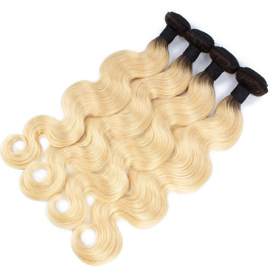 JMT-779146 Medium Long Body Wave Real Human Hair Tress with Natural Hairline