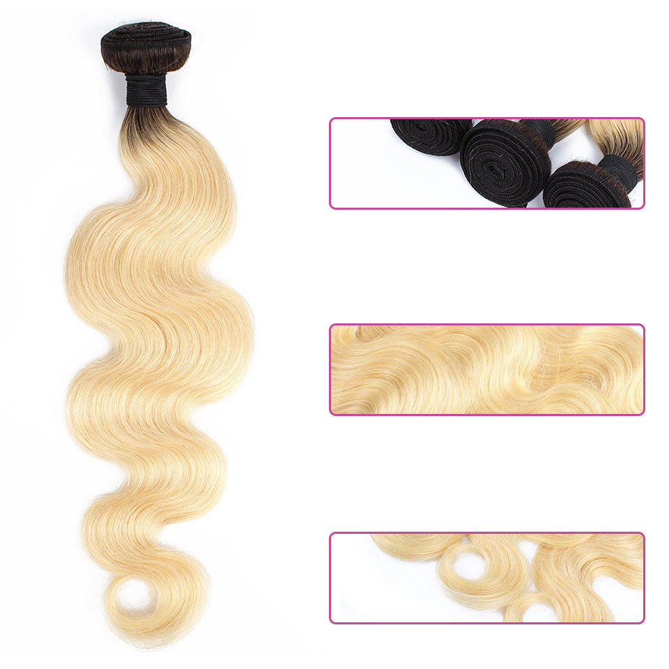 JMT-779146 Medium Long Body Wave Real Human Hair Tress with Natural Hairline