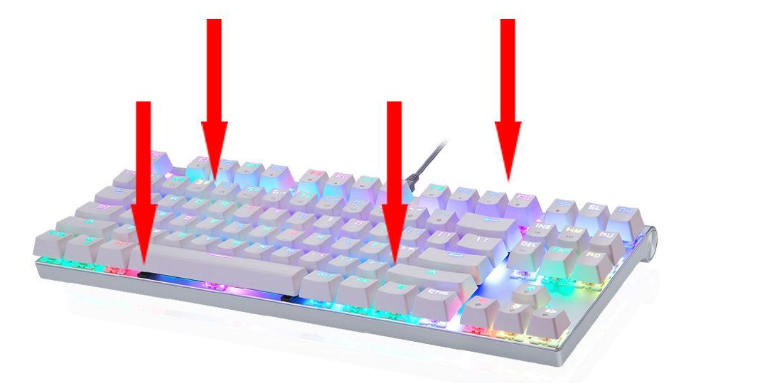JMT-779274 Custom Full Color 87-Key Light-Up Mechanical Keyboard