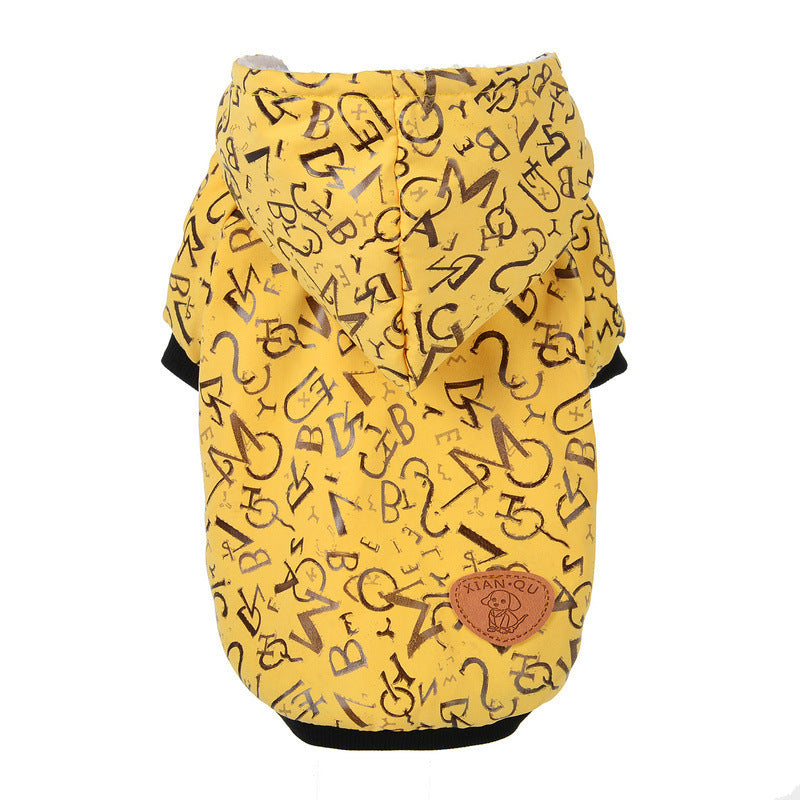 JMT-779402 Cozy Yellow Lamb Wool Sweater for Small Dogs