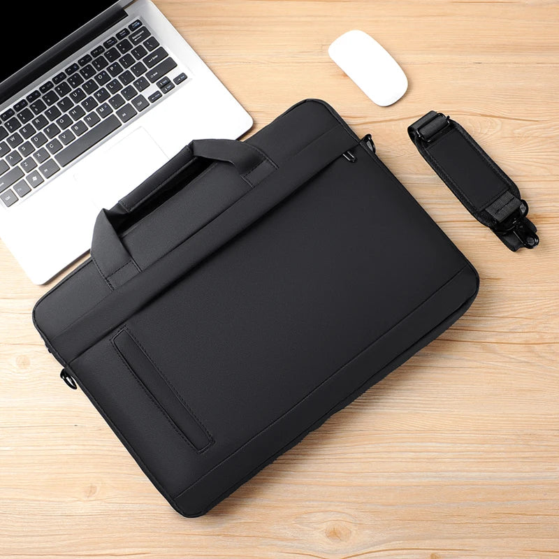 JMT-779594 Genuine Leather Executive Briefcase for Men - Luxury Laptop Shoulder Bag for Business