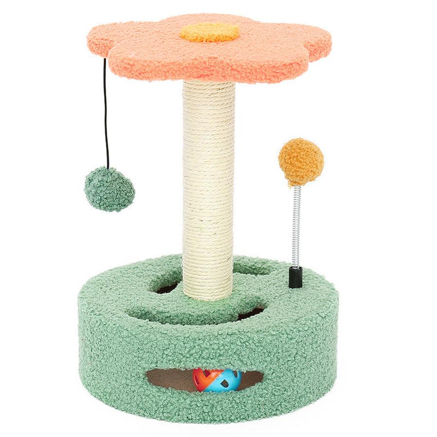 JMT-779786 Colorful Cat Scratch Board and Climbing Frame with Sisal Rope for Cats