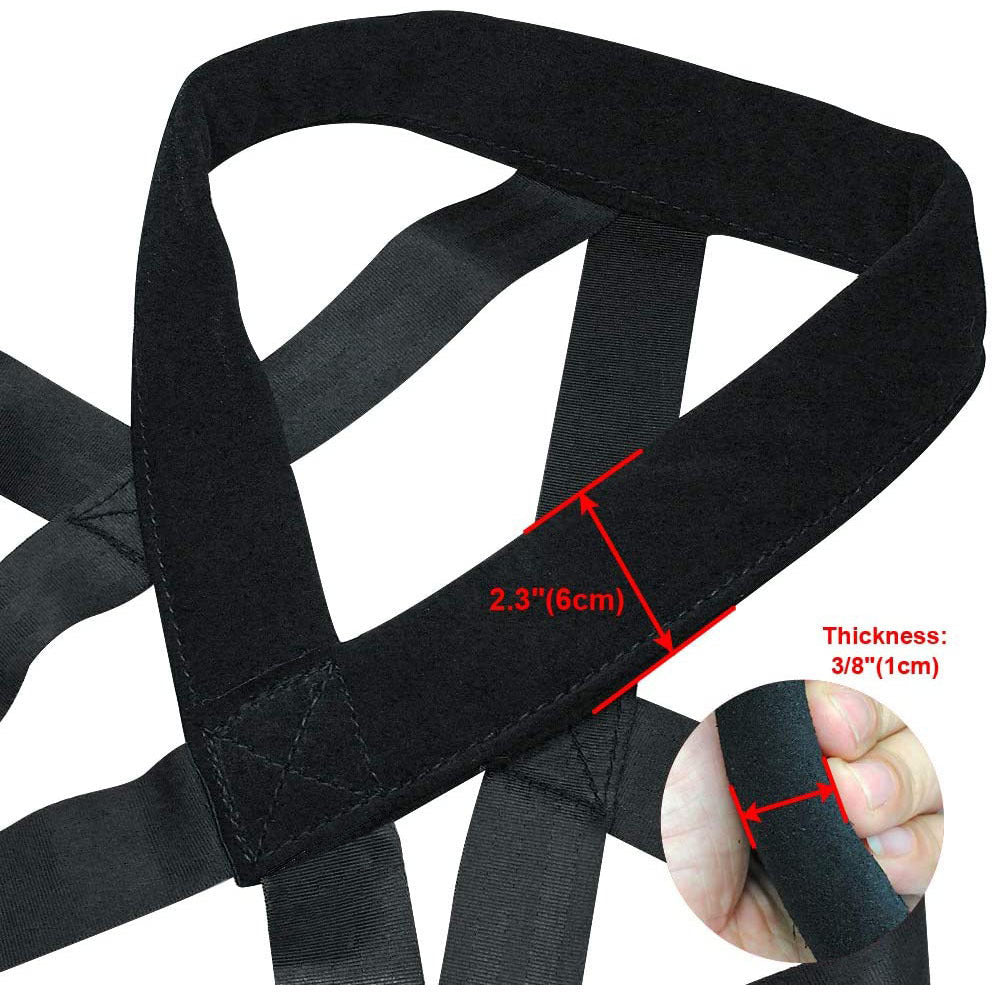 JMT-779914 Durable Cotton Dog Leash and Chest Strap - 110cm Traction Belt for Training and Walking