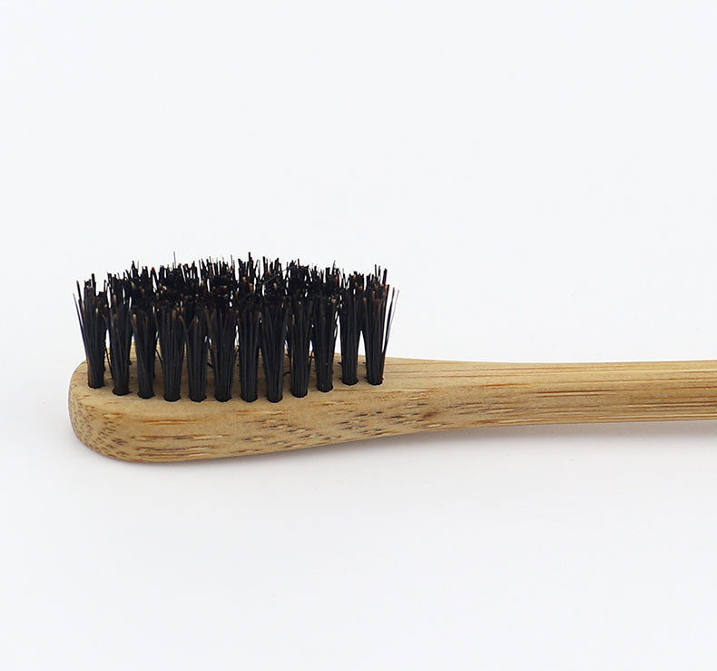 JMT-780042 Bamboo Double-Headed and Three-Headed Eyebrow Brush with Eyelash Comb - Soft and Durable Natural Material