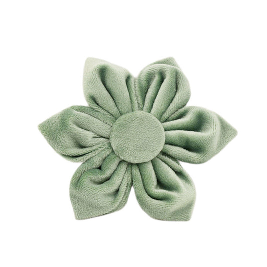 JMT-780106 Velvet Pet Collar Set with Bow Knot, Flower, Leash, Vest, and Poop Bag