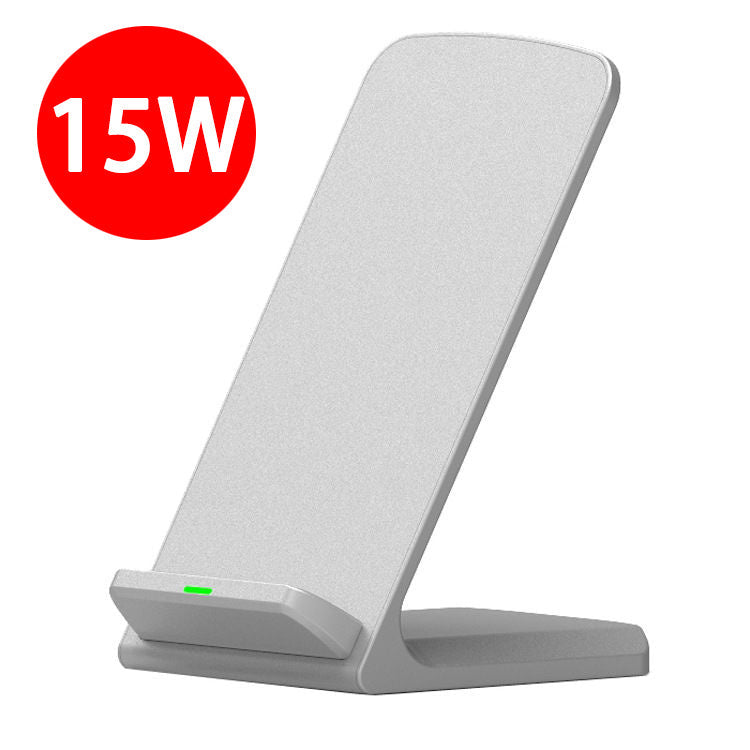 JMT-780106 Vertical Wireless Desktop Charger, Fast Charging 10W & 15W Options for Mobile Devices, Black & White Available