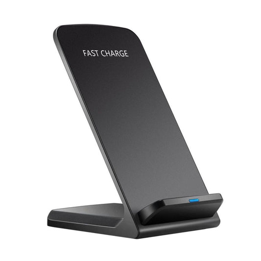 JMT-780106 Vertical Wireless Desktop Charger, Fast Charging 10W & 15W Options for Mobile Devices, Black & White Available