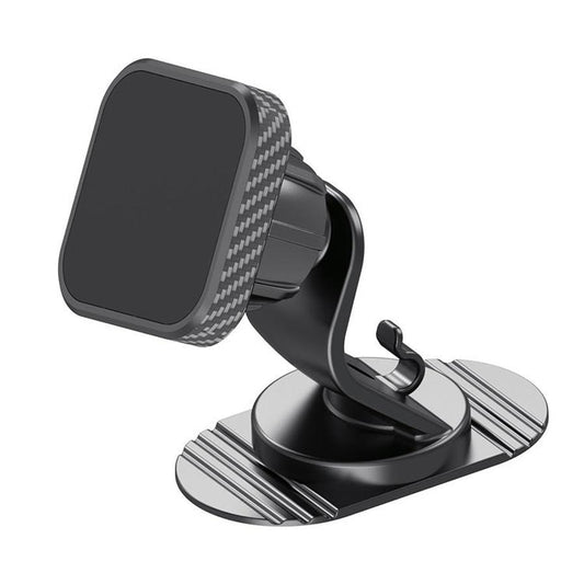JMT-780618 Square Magnetic Mobile Phone Holder with Adhesive Paste Seat and Line Hook for Car Dashboard