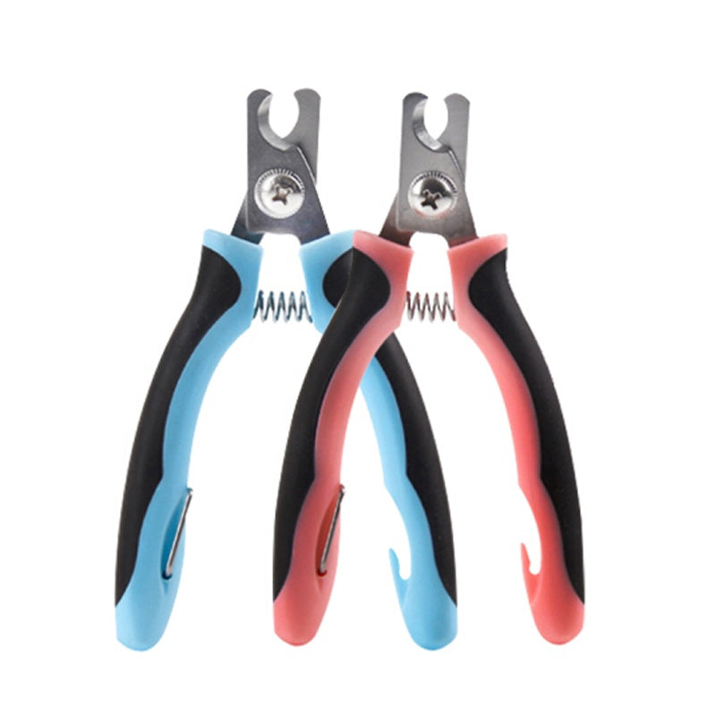 JMT-781002 Pet Nail Clipper with File for Dogs, Cats, and Small Animals - Non-Slip Handle, Stainless Steel Blade