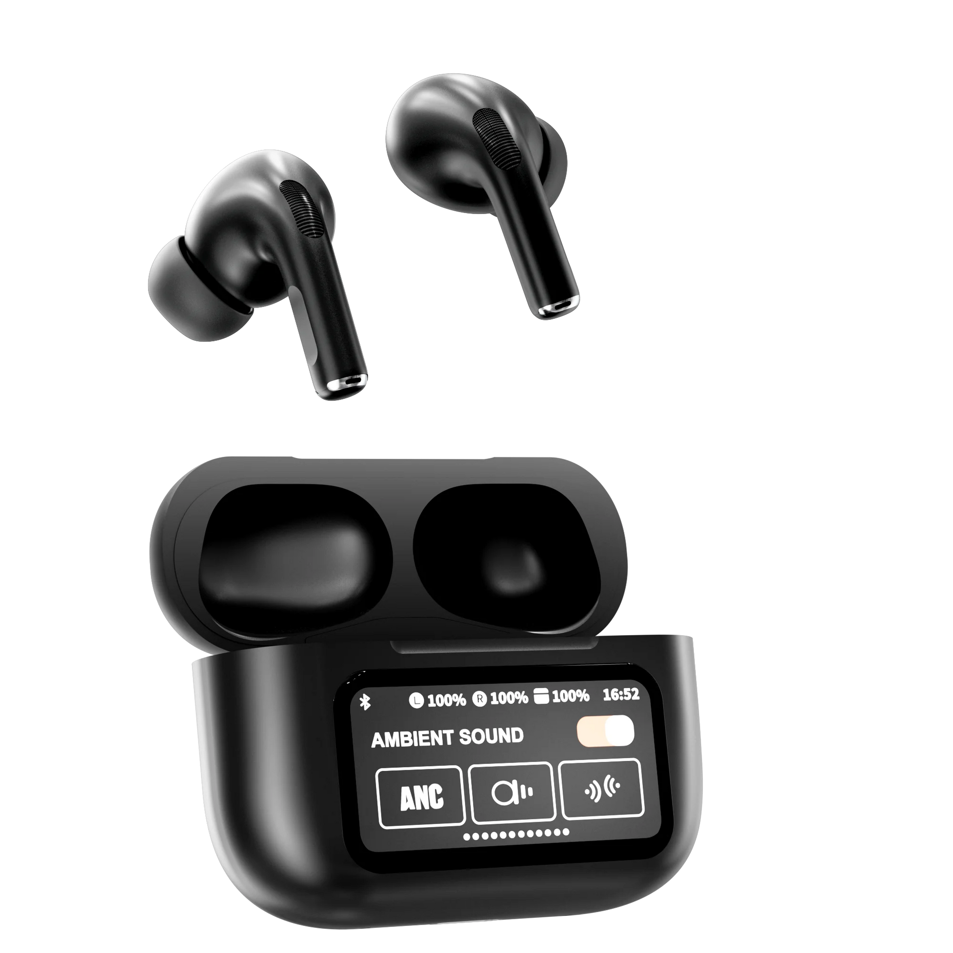 JMT-781258 A9Pro Touch Screen True Wireless Earbuds with ANC and ENC, Bluetooth 5.4 Technology