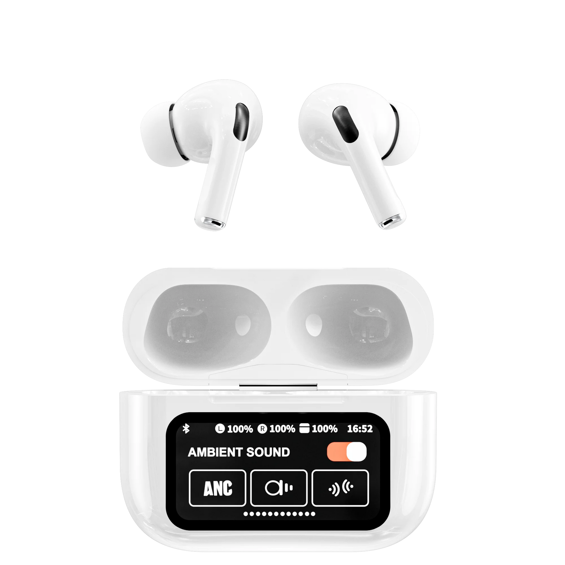 JMT-781258 A9Pro Touch Screen True Wireless Earbuds with ANC and ENC, Bluetooth 5.4 Technology