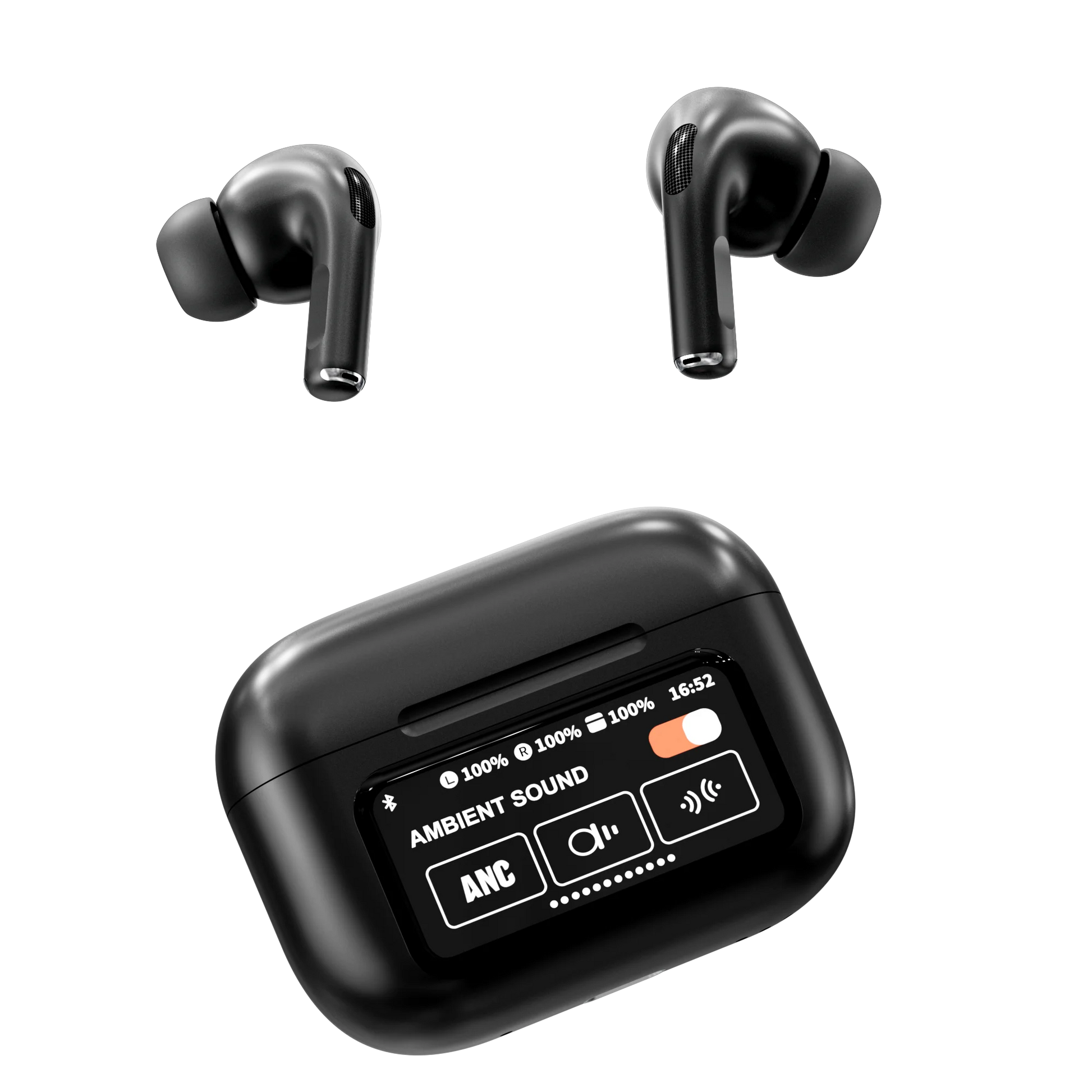 JMT-781258 A9Pro Touch Screen True Wireless Earbuds with ANC and ENC, Bluetooth 5.4 Technology