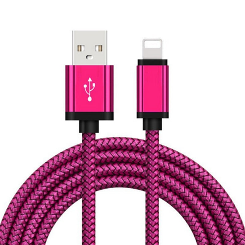 JMT-781258 Dragon Pattern 2A Data Cable for iPhone - Available in 1M, 2M, and 3M Lengths, Aluminum & Nylon Construction