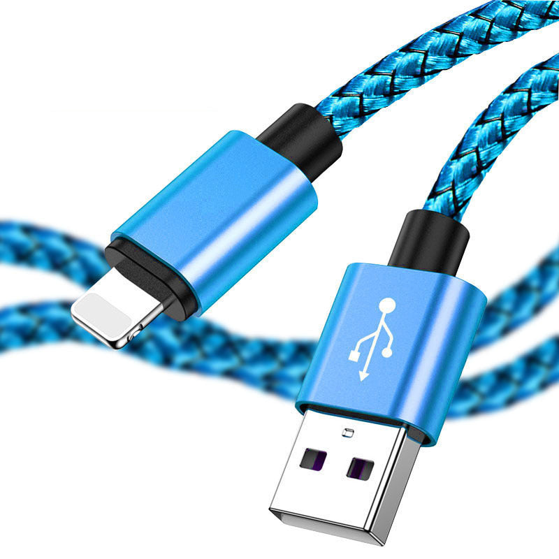 JMT-781258 Dragon Pattern 2A Data Cable for iPhone - Available in 1M, 2M, and 3M Lengths, Aluminum & Nylon Construction