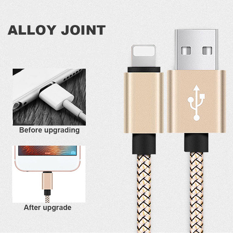 JMT-781258 Dragon Pattern 2A Data Cable for iPhone - Available in 1M, 2M, and 3M Lengths, Aluminum & Nylon Construction