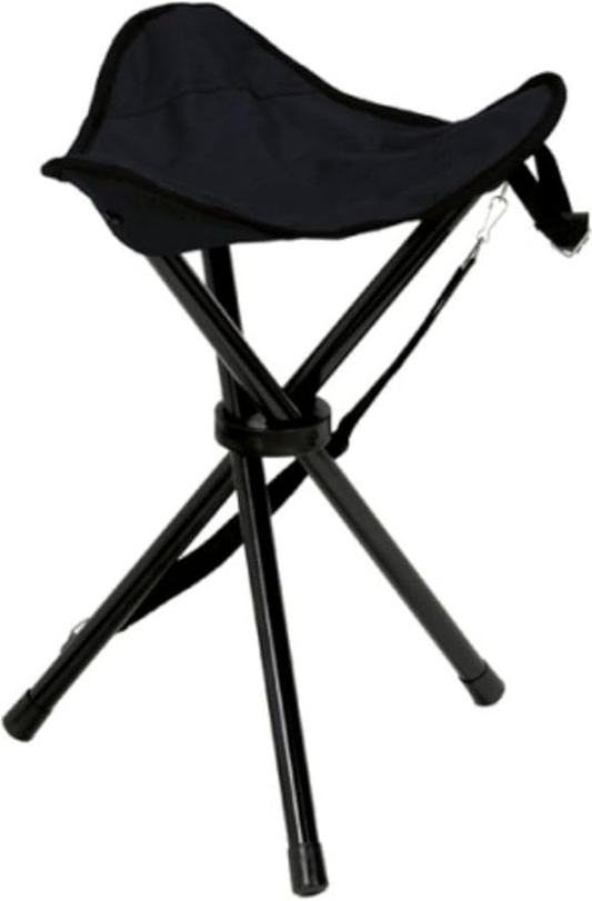 JMT-781962 Portable Black Nylon Collapsible Stool for Outdoor Use