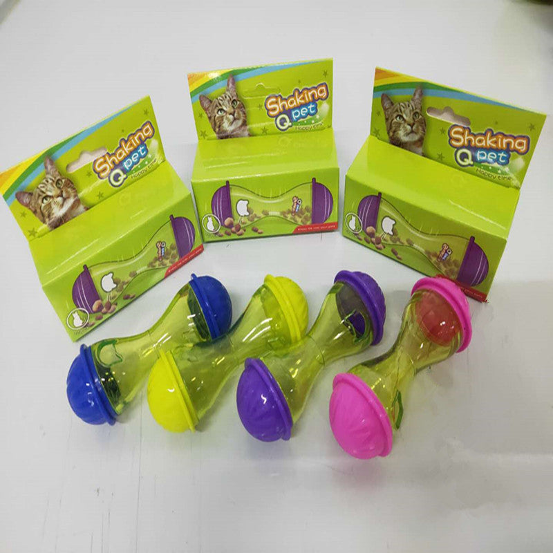 JMT-782090 Cat Food Leakage Device - Interactive Tumbler Toy for Engaging Playtime - 4.5cm High, 11cm Diameter, Lightweight Design