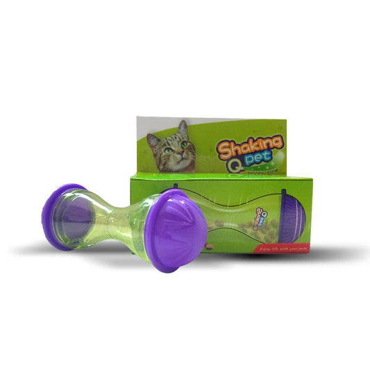 JMT-782090 Cat Food Leakage Device - Interactive Tumbler Toy for Engaging Playtime - 4.5cm High, 11cm Diameter, Lightweight Design