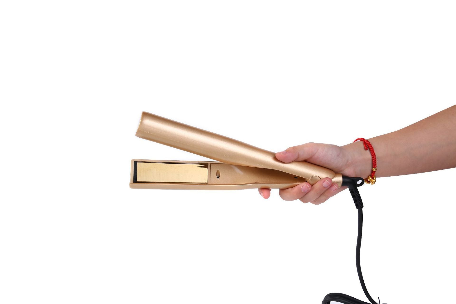 JMT-782218 Three-in-One Hair Curling Iron with Golden Finish and Universal Plug Options