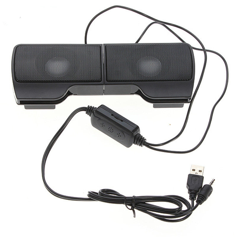 JMT-782410 Compact Clip-On USB Desktop Speakers for Enhanced Sound Experience
