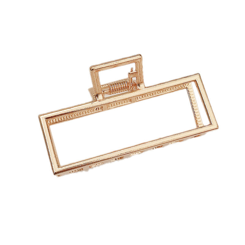 JMT-782602 Elegant Pearl Hairpin Clip - Geometric Alloy Design with Electroplating Finish