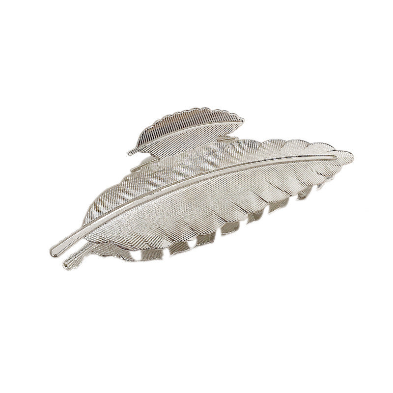 JMT-782602 Elegant Pearl Hairpin Clip - Geometric Alloy Design with Electroplating Finish