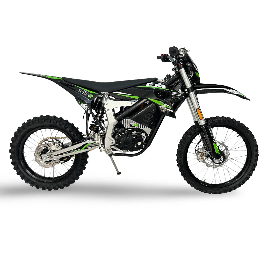 JMT-782986 High-Speed 72V Electric Dirt Bike - 12000W Off-Road Dirt Bike for Adults 60Ah Long Range , Top Speed 27.9 mph