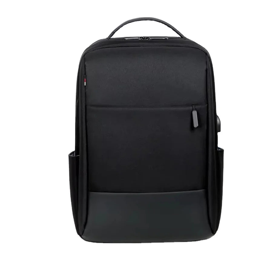 JMT-783242 Custom Logo Laptop Backpack with Waterproof Zipper and USB Port, Polyester Material