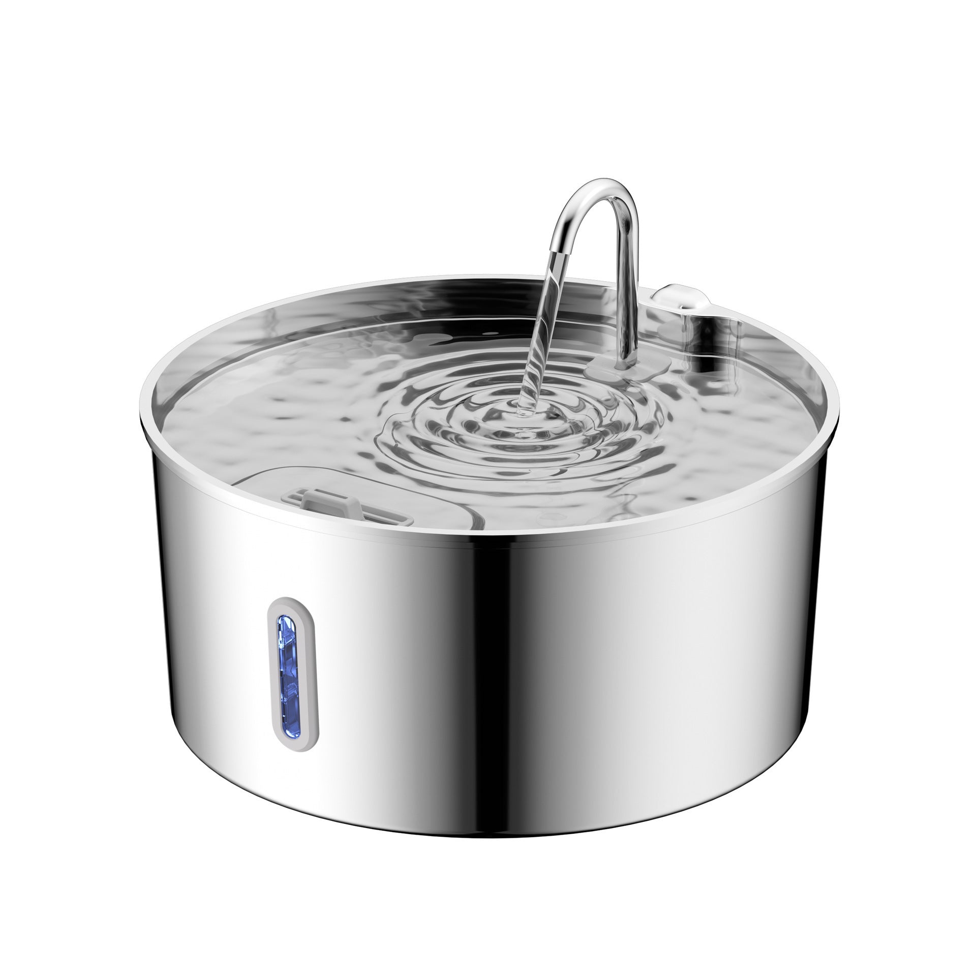 JMT-783242 Large Capacity 7L Stainless Steel Pet Bowl with Floating Design for Cats