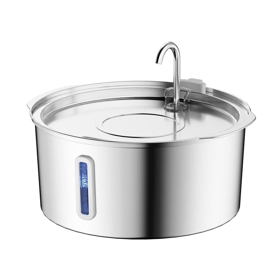 JMT-783242 Large Capacity 7L Stainless Steel Pet Bowl with Floating Design for Cats