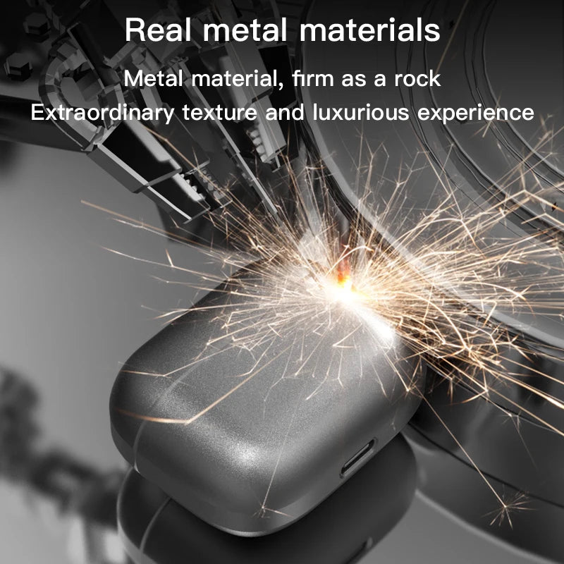JMT-783242 Zinc Alloy Noise Cancelling TWS Earphones with LED Battery Indicator