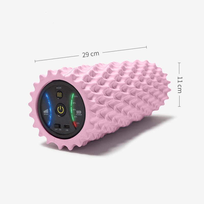JMT-783306 USB Electric Massage Foam Roller with Vibration and Acupressure for Muscle Relief