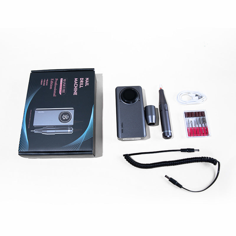 JMT-783370 Nail Polishing Machine with LED Display and Adjustable Speed, Long-Lasting Battery Life
