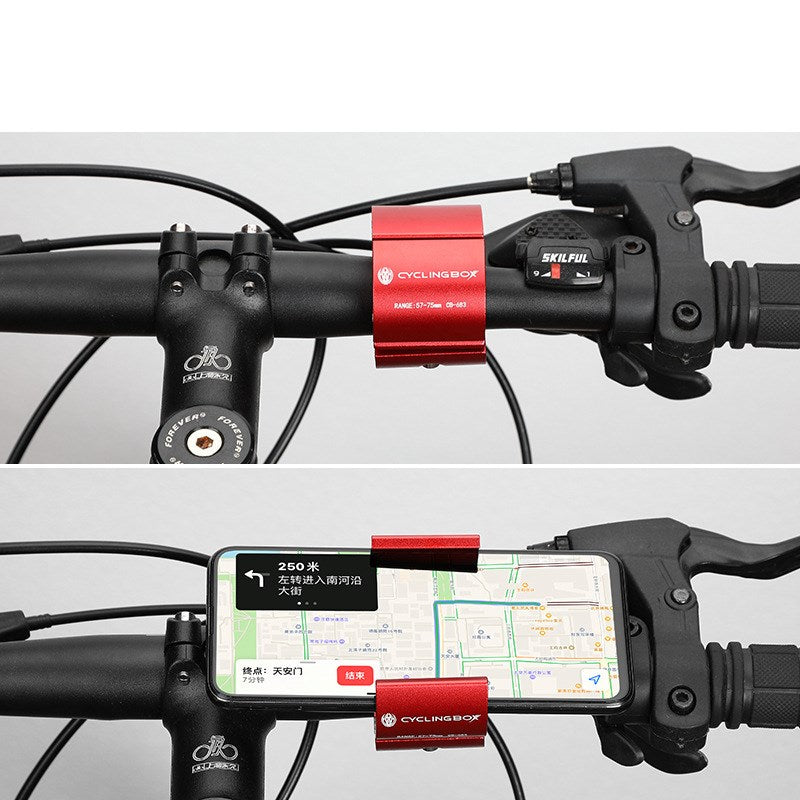 JMT-783434 Aluminum Alloy Bicycle Ring Cell Phone Stand for Secure Mounting