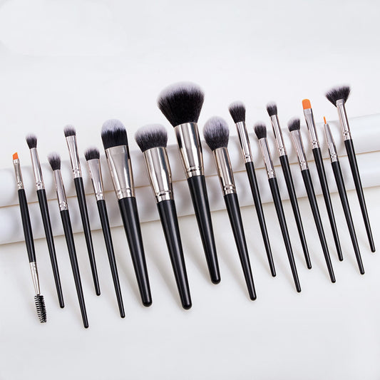 JMT-783498 16-Piece Professional Makeup Brush Set with Plastic Handles for Flawless Application