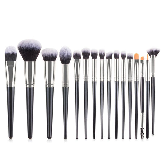 JMT-783498 16-Piece Professional Makeup Brush Set with Plastic Handles for Flawless Application