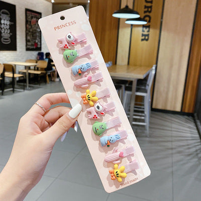JMT-783754 Cartoon Animal Duckbill Clip Bangs Hairpin Set for Kids - 15 Cute Styles