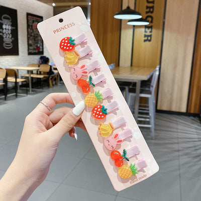 JMT-783754 Cartoon Animal Duckbill Clip Bangs Hairpin Set for Kids - 15 Cute Styles