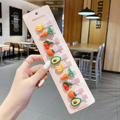 JMT-783754 Cartoon Animal Duckbill Clip Bangs Hairpin Set for Kids - 15 Cute Styles