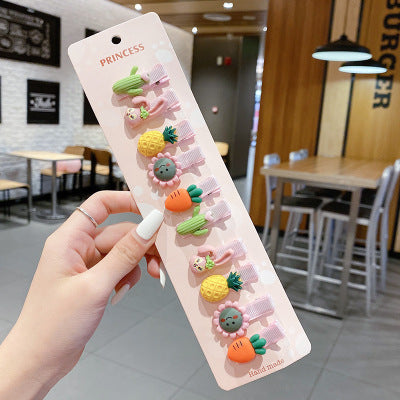 JMT-783754 Cartoon Animal Duckbill Clip Bangs Hairpin Set for Kids - 15 Cute Styles