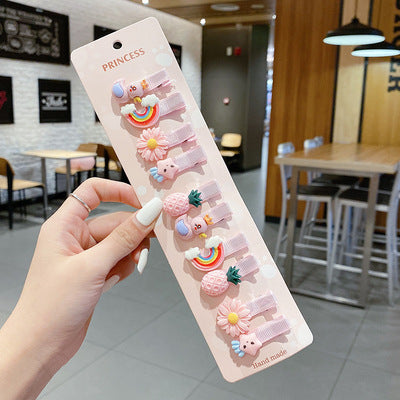 JMT-783754 Cartoon Animal Duckbill Clip Bangs Hairpin Set for Kids - 15 Cute Styles